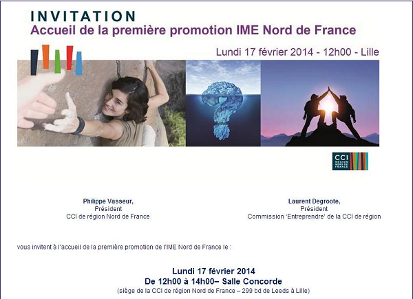 Invitation 1ère promo IME Nord de France